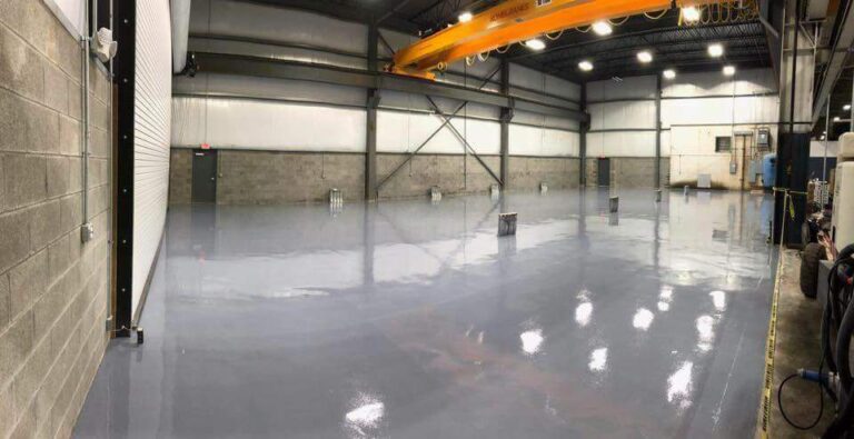 Revêtement résine industrielle pour hangars à Quimper 1