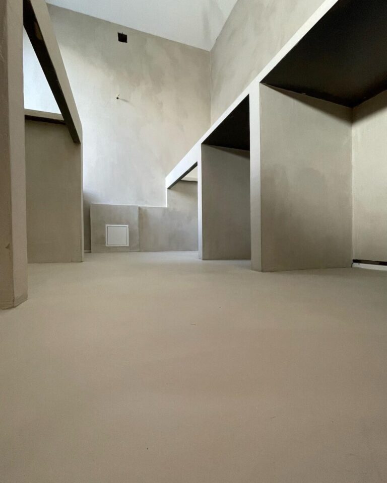 Sol en béton ciré - Espace intérieur contemporain 1