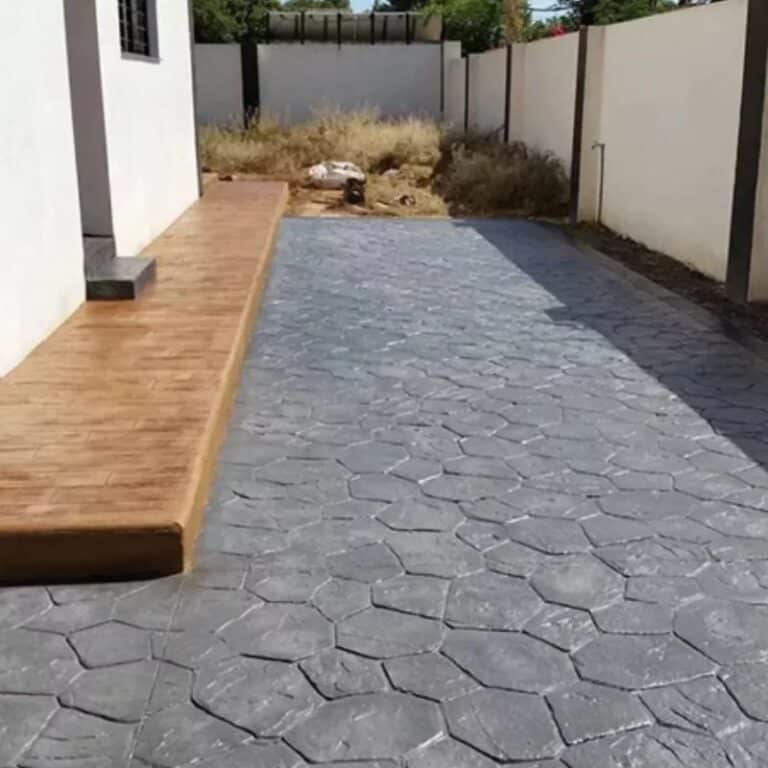 Terrasses et sols en béton ciré imprimé 1